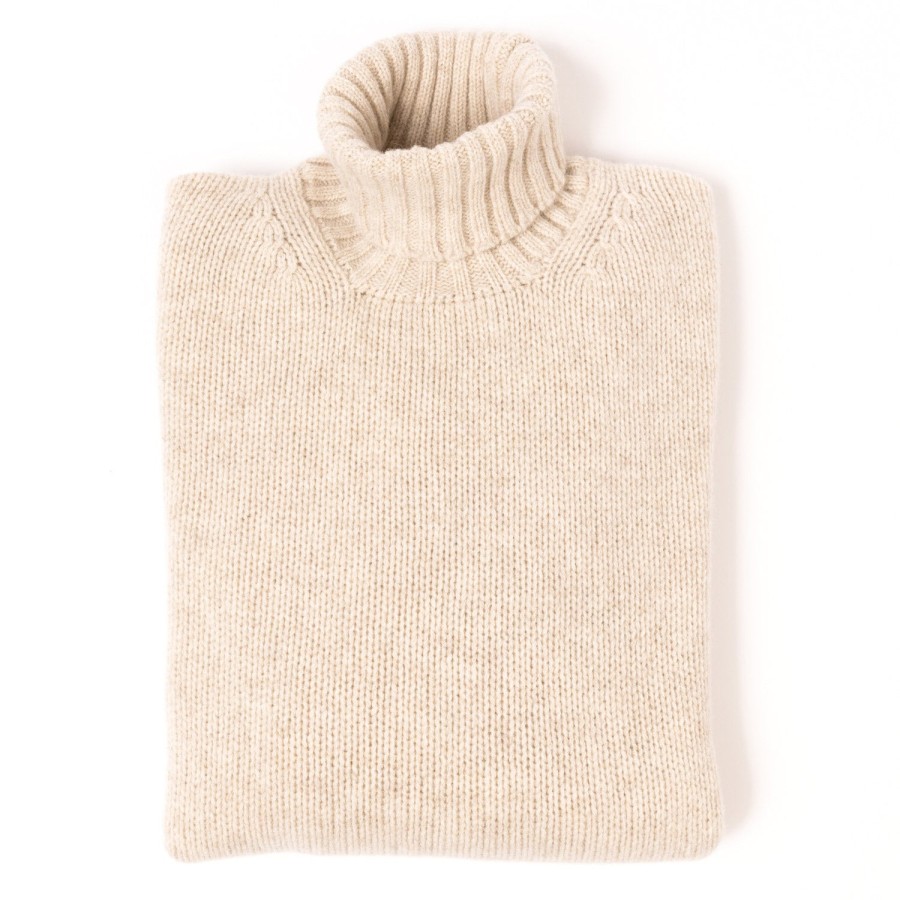 William Lockie Strickwaren | Rollkragenpullover „Alain Rollneck" Aus 4-Lagiger Geelong-Lammwolle