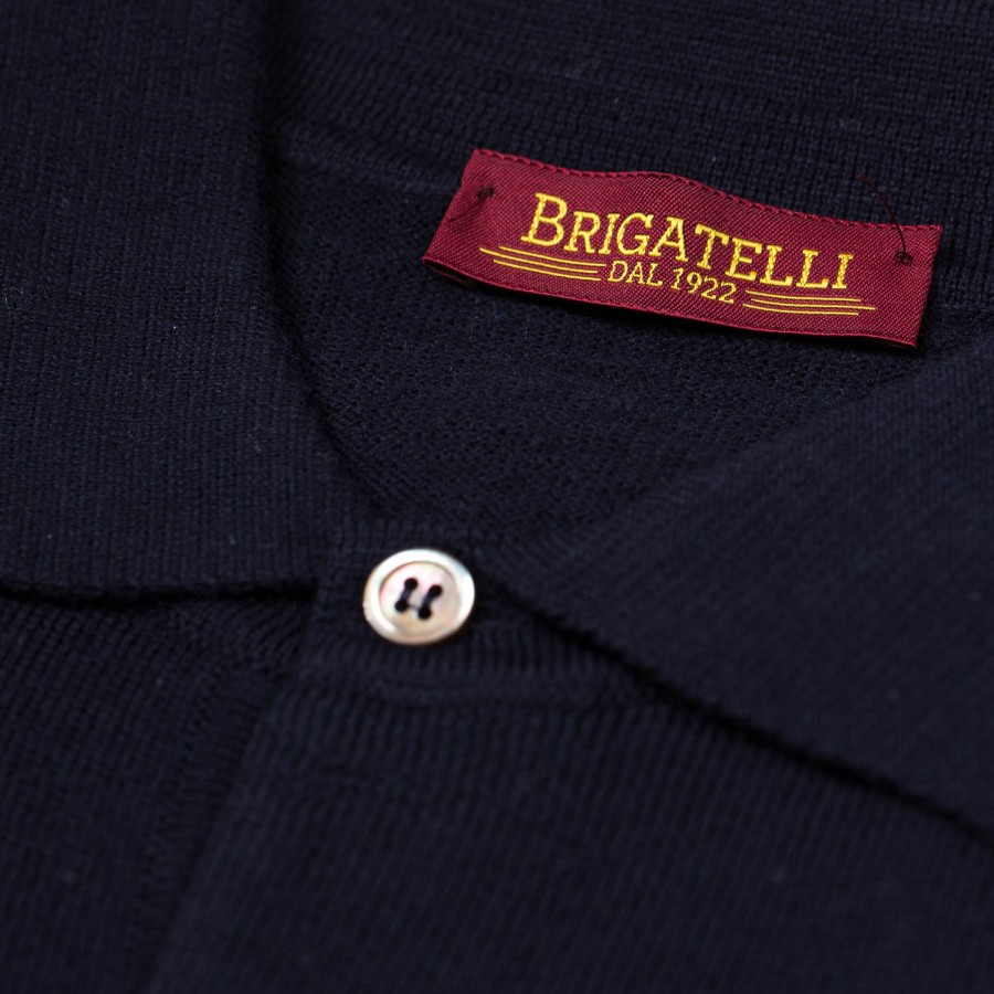 Brigatelli seit 1922 Strickwaren | Brigatelli Dal 1922 Per Michael Jondral: Gestricktes Poloshirt Aus Feinstem M