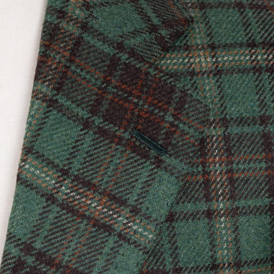 Cesare Attolini Anzugjacke | Jacke „Nuovo Tartan" Aus Reinem Kaschmir Reine Handarbeit