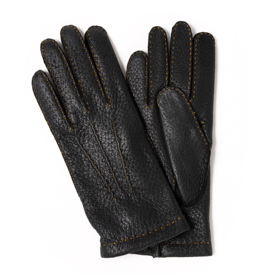 Thomas Riemer Wien Handschuhe | Handschuh „Auerberg" Aus Peccary-Leder Mit Kaschmirfutter Hand S