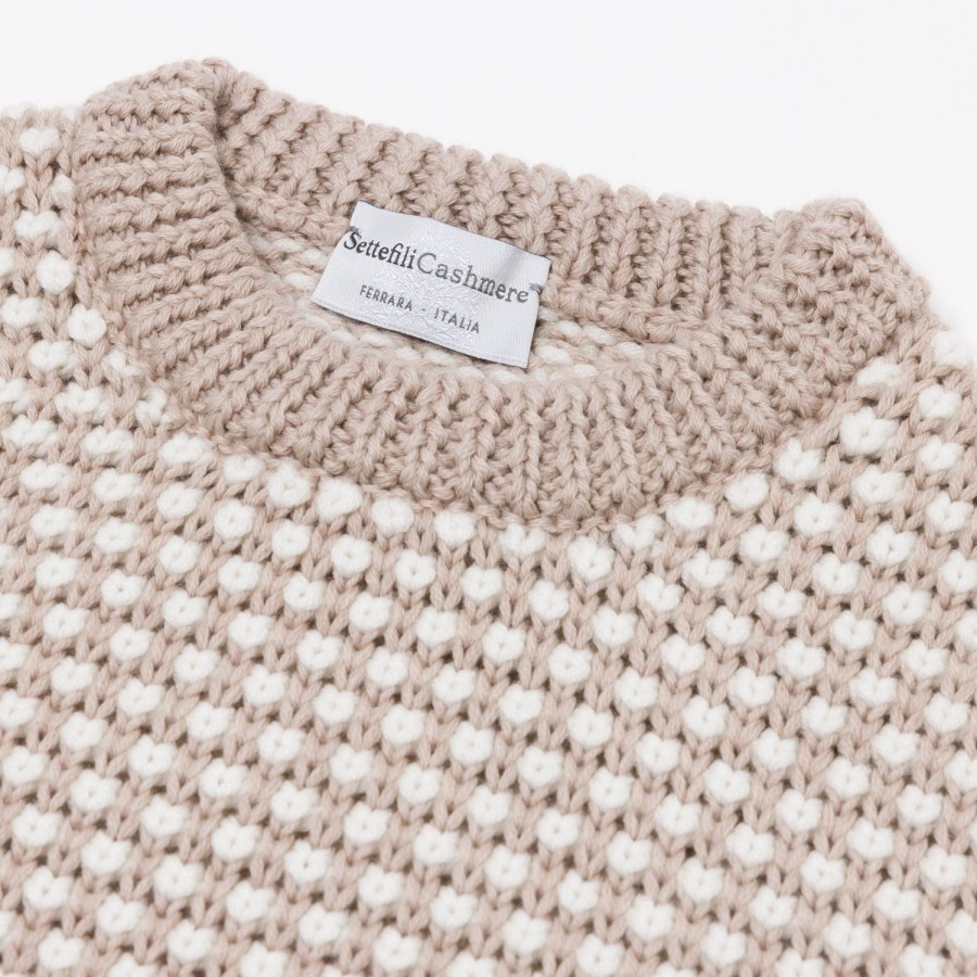 Settefili Strickwaren | Settefili X Mj: Pullover „Motivo A Perline" Aus Reiner Merinowolle