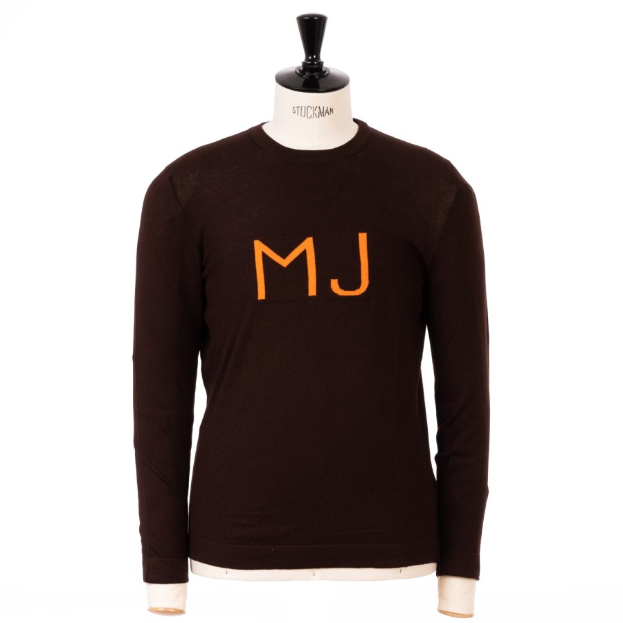 Guercilena 1944 Strickwaren | Langarmliger Pullover „Mj Friendship" Aus Reiner Mako-Baumwolle