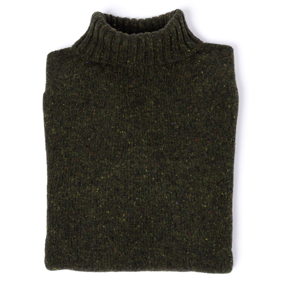 Glenugie Strickwaren | Glenugie X Mj: Pullover „Donegal Polo Jumper" Aus Reiner Wolle Supersoft Lam