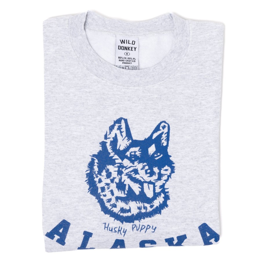 Sonderangebote X MJ Pullover + T-Shirts | Wild Donkey X Mj: Sweatshirt Mit Vintage-Print „Alaska" Mad