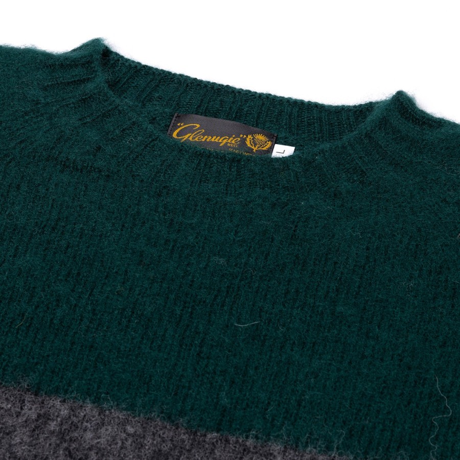 Glenugie Strickwaren | Glenugie Exclusive X Mj: Pullover Aus Reiner Wolle „College Stripe Jumper" C