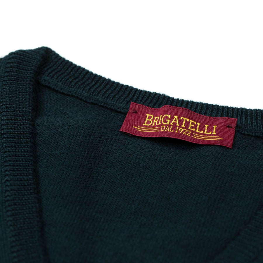 Brigatelli seit 1922 Strickwaren | Brigatelli Dal 1922 Per Michael Jondral: V-Pullover Aus Feinstem Mer