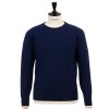 William Lockie Strickwaren | Pullover „Leven Crew" Aus Reiner Geelong-Lammwolle 2-Lagig