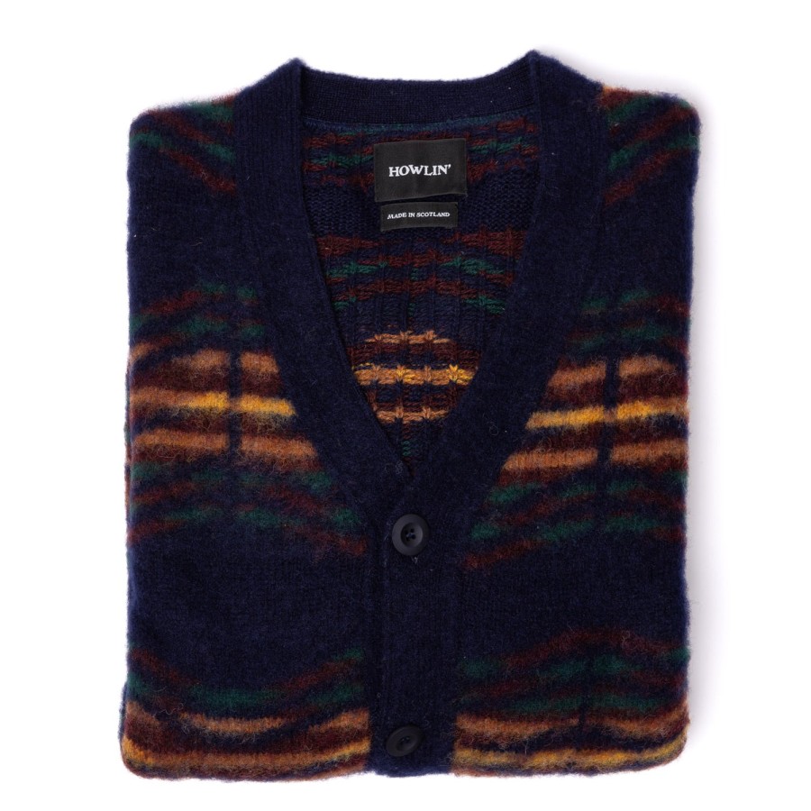 Howlin Strickwaren | Howlin' Cardigan „Out Of This World" Aus Schottischer Wolle