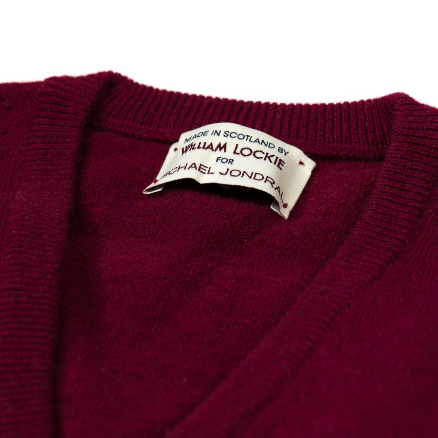 William Lockie Strickwaren | Pullover „Oxton Vee" Aus Feinem Schottischem 1-Lagigem Kaschmir