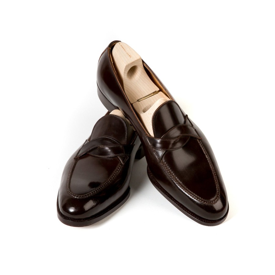 Saint Crispin's Mto | Limitierte Auflage: Loafer „Curved Strap" Aus Original Horween Shell Cordovan