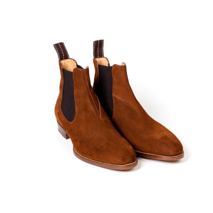 Saint Crispin's Mto | Chelsea-Stiefel Aus Braunem „Hunting"-Wildleder