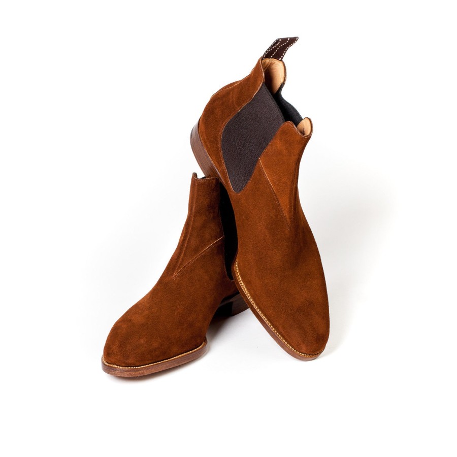 Saint Crispin's Mto | Chelsea-Stiefel Aus Braunem „Hunting"-Wildleder