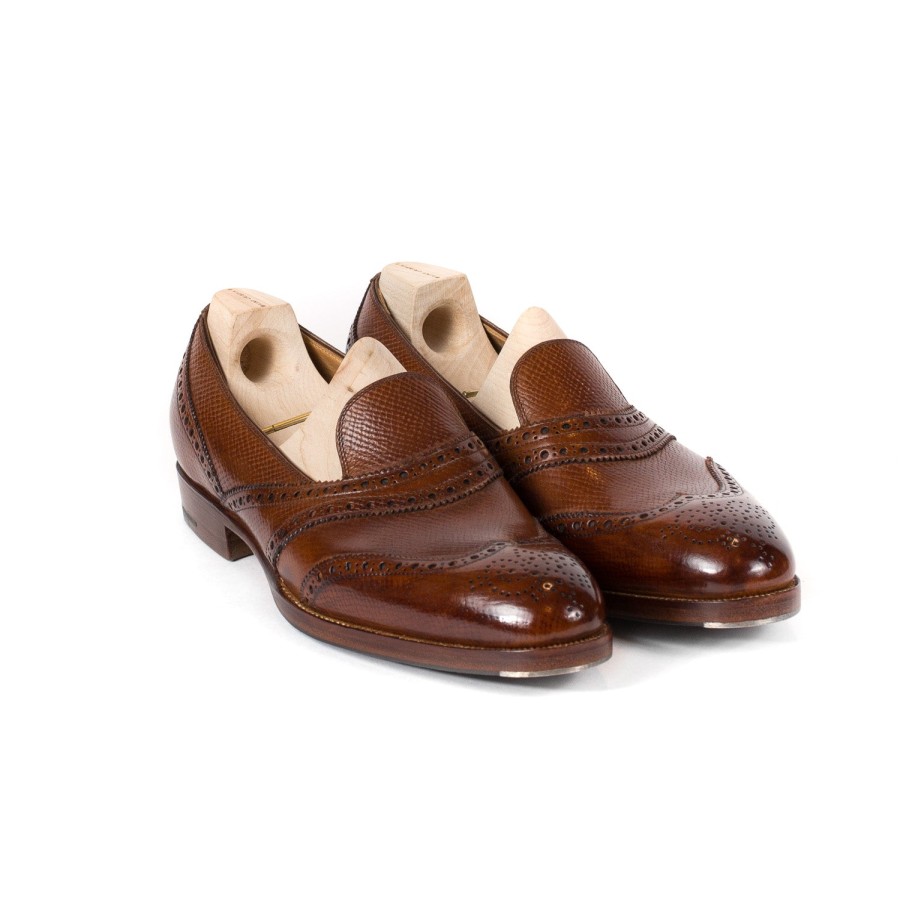 Saint Crispin's Mto | Loafer „Scotsman" Aus Mittelbraunem Kalbsleder „Russian Calf" Purel