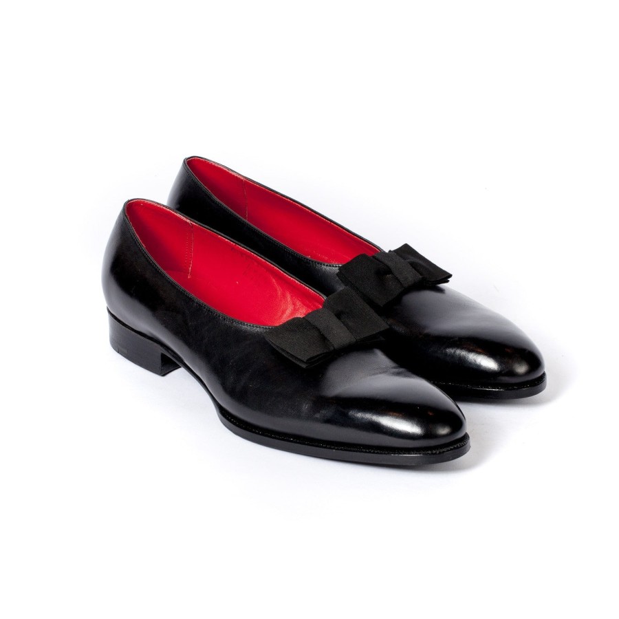 Saint Crispin's Mto | Schwarzer Tails-Schuh „Opera" Aus Kalbsleder