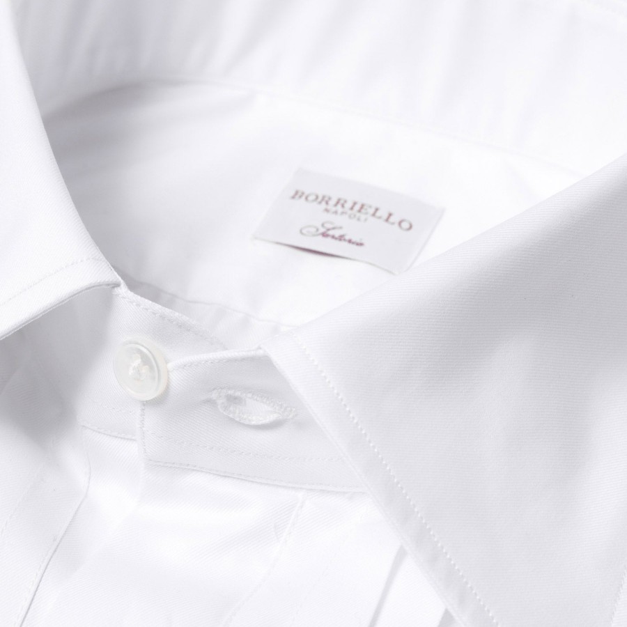 Borriello Hemden | Smokinghemd „Sartorial-Plissee" Aus Baumwoll-Twill Von Thomas Maso