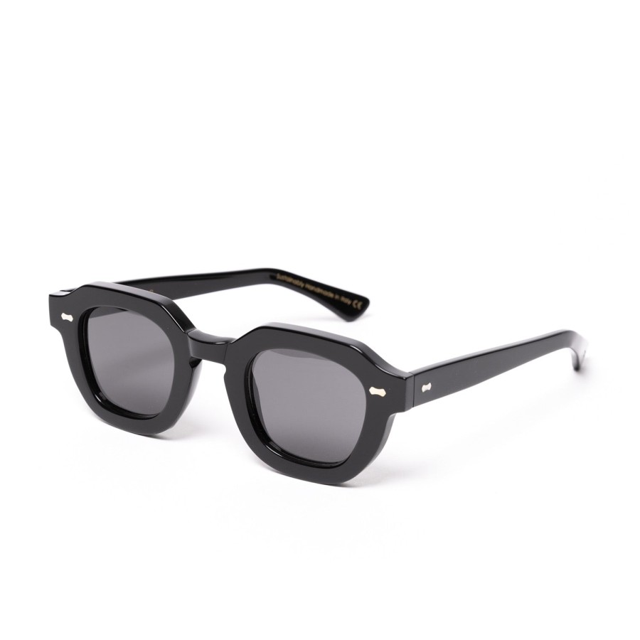 TBD BRILLEN Sonnenbrille | Sonnenbrille "Juta Black" Mit Grauen Glasern - Handarbeit