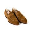 Saint Crispin's Mto | Pennyloafer „Kleid" Aus Hellbraunem Wildleder