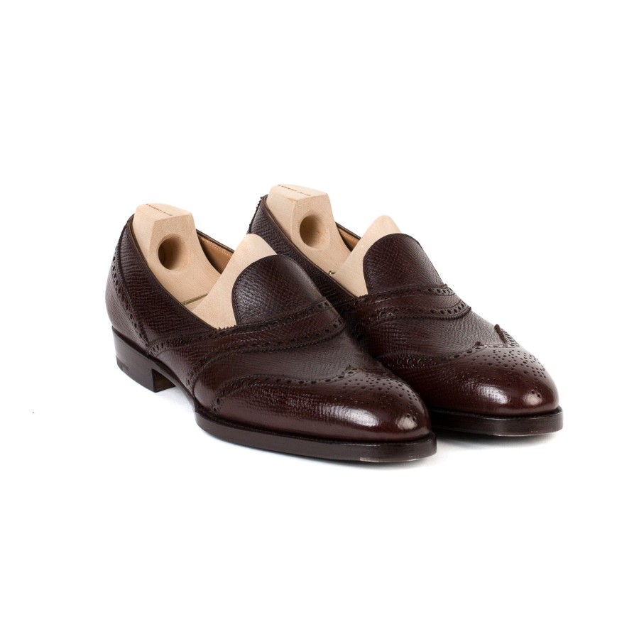 Saint Crispin's Mto | Loafer "Scotsman" Aus Dunkelbraunem Kalbsleder "Russian Calf" - Reine