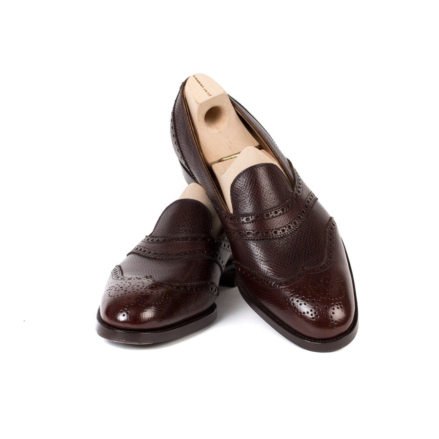 Saint Crispin's Mto | Loafer "Scotsman" Aus Dunkelbraunem Kalbsleder "Russian Calf" - Reine