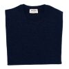 William Lockie Strickwaren | Exklusiv Bei Mj: Vintage-Pullover Mit Rundhalsausschnitt Aus Reinem Super-Geelong-Lammleder