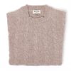 William Lockie Strickwaren | Exklusiv Bei Mj: Pullover „Crew Cable-Rib" Aus Reiner Geelong-Lammwolle 3-Lagig