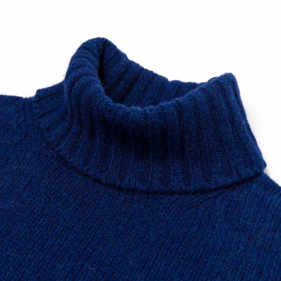 William Lockie Strickwaren | Exklusiv Bei Mj: Rollkragenpullover „Alain Rollneck" Aus 4-Lagigem Geelong Lam