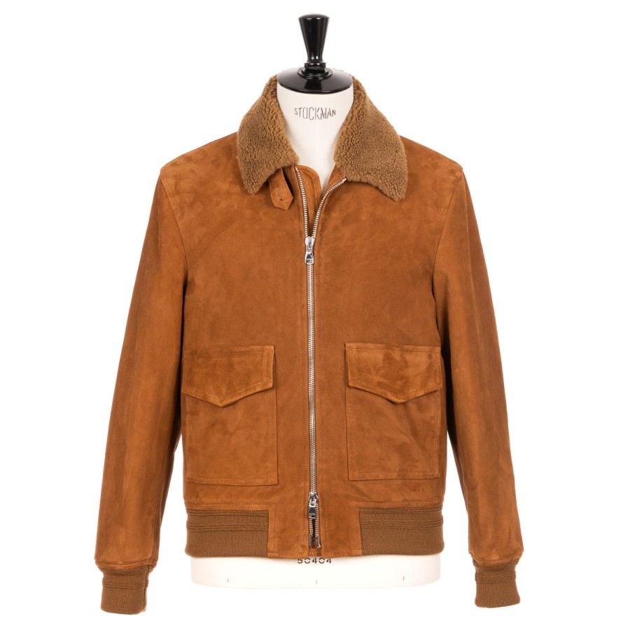 Valstar Jacken | Wildlederjacke „Aviatore" Lammwildleder