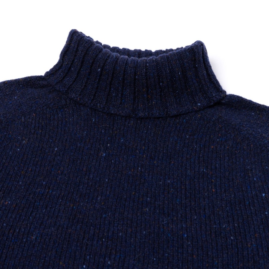 Glenugie Strickwaren | Glenugie X Mj: Pullover „Donegal Polo Jumper" Aus Reiner Wolle Supersoft Lam