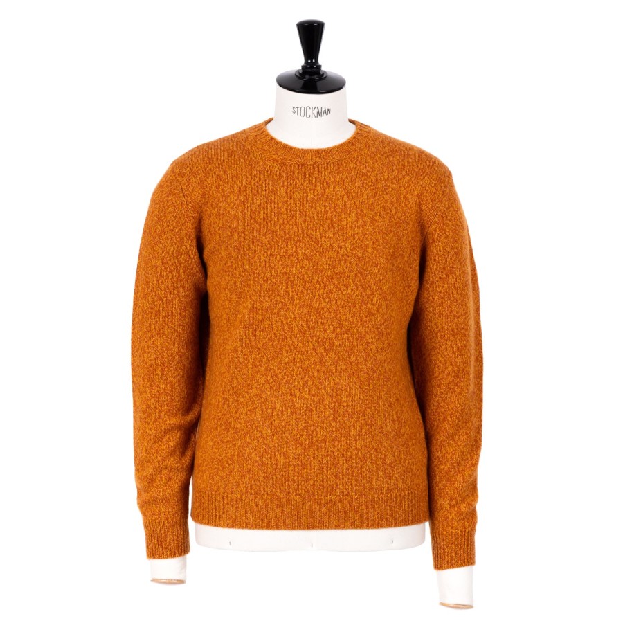 Fedeli Strickwaren | Exklusiv Bei Michael Jondral: Orange Scottish 3-Ply Mouline Cashmere S