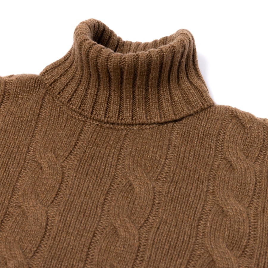 Von Poldo Strickwaren | Rollkragenpullover „Delle Alpi Torino" Aus Reinem Cariaggi-Kaschmir Hand