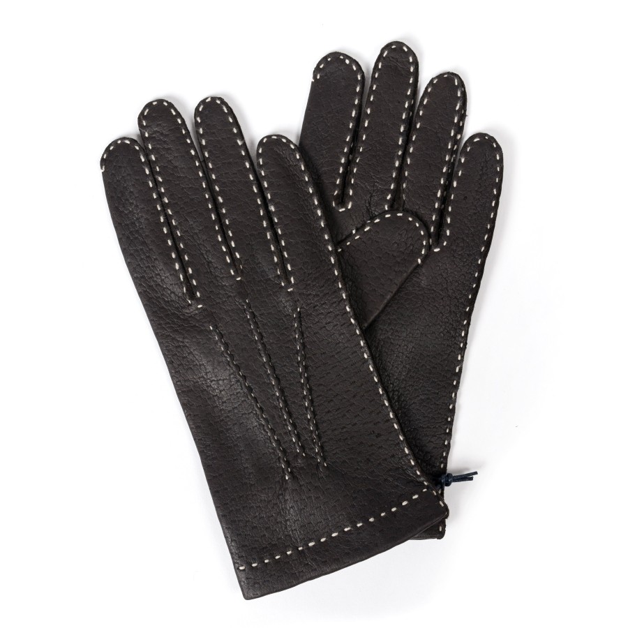 Thomas Riemer Wien Handschuhe | Handschuh "Marienbad V" Aus Peccary-Leder - Handgenaht