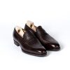 Saint Crispin's Mto | Penny Loafer Aus Dunkelbraunem Scotch-Grain-Kalbsleder Handpoliert