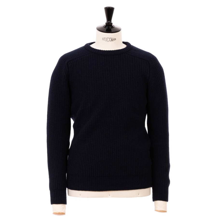 William Lockie Strickwaren | William Lockie Exclusive X Mj: Pullover „Luxury Saddle Crew"