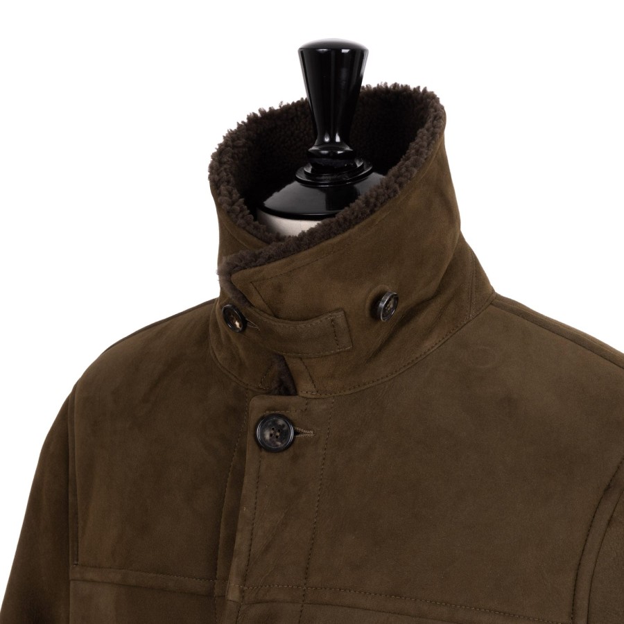 Valstar Leder | Lederjacke „Valstar Norrland Coat" Aus Lammfell Curley Lambs