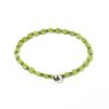 Barbarulo Napoli Manschettenknopfe Und Schmuck | Armband „Jade" Mit Grunen Steinen Und Knopf Aus Sterlingsilber Handgefertigt