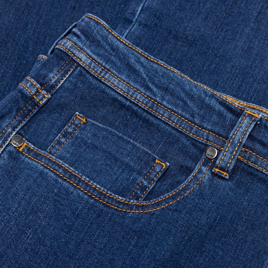 Cesare Attolini Denim | Ca Exklusiv Fur Mj: Luxus-Jeans „Soft-Denim" Aus Weicher Baumwolle M