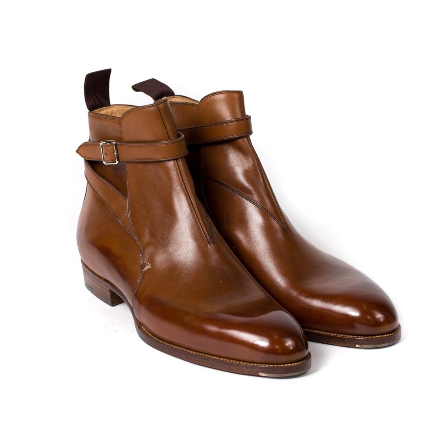 Saint Crispin's Mto | Stiefel „Jodhpur" Aus Braunem Kalbsleder Reine Handarbeit