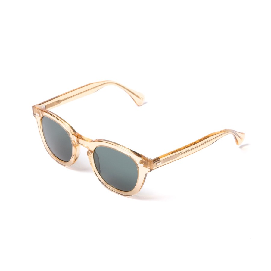 TBD BRILLEN Sonnenbrille | Sonnenbrille „Donegal Champagne" Mit Grunen Glasern Handgefertigt